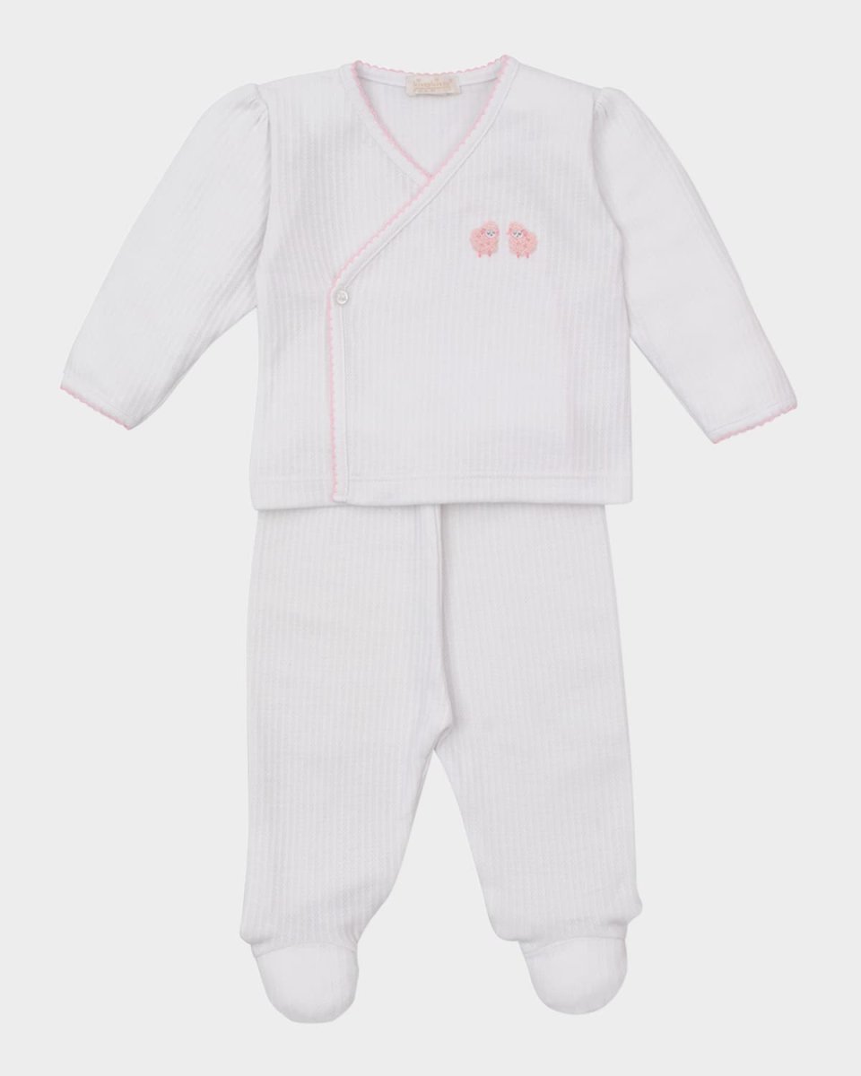 Girl's Premier Baa Baa Baby Sheep Two-Piece Set, Size Newbor
